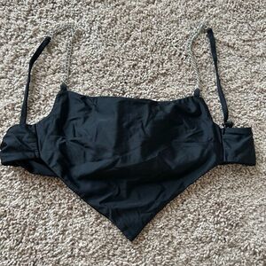 Edikted Black Spandex Triangle Top